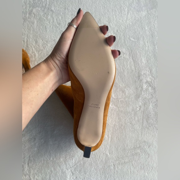 Stuart Weitzman Rapture 75 Suede Bootie in Bridle - Picture 15 of 16